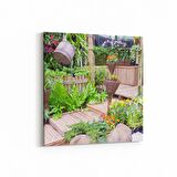 Olla 18978K Yapı Görseli Kare Kanvas Tablo (Ölçü: 100X100)