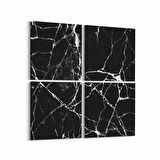 Olla 16733K4 Mermer Desen Görsel Kare 4'lü Kanvas Tablo (Ölçü: 105X105)