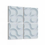 Olla 14936K4 Geometrik Desen Görseli Kare 4'lü Kanvas Tablo (Ölçü: 125X125)