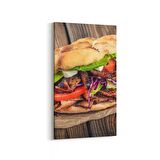 Olla 15021DD Gıda Görseli Dikey Dar Kanvas Tablo (Ölçü: 40X80)