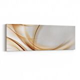 Olla 10149YI Abstract Görsel Yatay İnce Kanvas Tablo (Ölçü: 90X30)