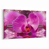 Olla 11731Y Orkide Çiçek Görseli Yatay Kanvas Tablo (Ölçü: 45X30)