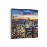 Olla 17979K4 Yapı Görseli Kare 4'lü Kanvas Tablo (Ölçü: 65X65)