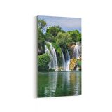 Olla 14438DD Doğa / Manzara Görseli Dikey Dar Kanvas Tablo (Ölçü: 40X80)