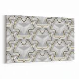 Olla 14951Y Geometrik Desen Görseli Yatay Kanvas Tablo (Ölçü: 120X80)