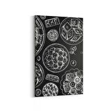 Olla 14964D Gıda Görseli Dikey Kanvas Tablo (Ölçü: 80X120)