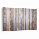 Olla 12009Y Ahşap Desen Görseli Yatay Kanvas Tablo (Ölçü: 90X60)