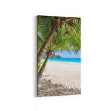 Olla 16537DD Kumsal / Sahil Görseli Dikey Dar Kanvas Tablo (Ölçü: 30X60)