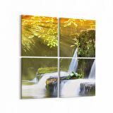 Olla 13503K4 Doğa / Manzara Görseli Kare 4'lü Kanvas Tablo (Ölçü: 145X145)