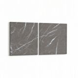 Olla 16734K2Y Mermer Desen Görsel Kare 2'li Yatay Kanvas Tablo (Ölçü: 145X70)