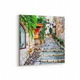 Olla 18454K Yapı Görseli Kare Kanvas Tablo (Ölçü: 25X25)