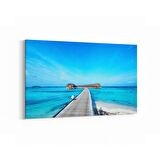 Olla 16459Y Kumsal / Sahil Görseli Yatay Kanvas Tablo (Ölçü: 30X20)