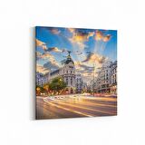 Olla 18540K4 Yapı Görseli Kare 4'lü Kanvas Tablo (Ölçü: 145X145)