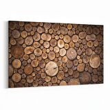 Olla 12044Y Ahşap Desen Görseli Yatay Kanvas Tablo (Ölçü: 150X100)