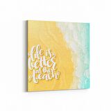 Olla 16568K Kumsal / Sahil Görseli Kare Kanvas Tablo (Ölçü: 25X25)