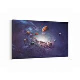 Olla 17656Y Uzay Görseli Yatay Kanvas Tablo (Ölçü: 45X30)