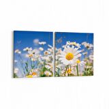 Olla 13544K2Y Doğa / Manzara Görseli Kare 2'li Yatay Kanvas Tablo (Ölçü: 85X40)