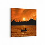 Olla 18584K Yapı Görseli Kare Kanvas Tablo (Ölçü: 25X25)