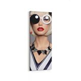 Olla 16902DD Model / Manken Görseli Dikey Dar Kanvas Tablo (Ölçü: 30X60)