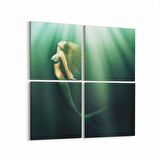 Olla 12909K4 Deniz / Okyanus Görseli Kare 4'lü Kanvas Tablo (Ölçü: 65X65)