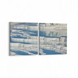 Olla 14369K2Y Doğa / Manzara Görseli Kare 2'li Yatay Kanvas Tablo (Ölçü: 125X60)