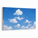 Olla 15740Y Gökyüzü Bulut Görseli  Yatay Kanvas Tablo (Ölçü: 70X50)