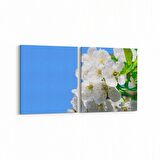 Olla 10906K2Y Ağaç Görseli Kare 2'li Yatay Kanvas Tablo (Ölçü: 65X30)