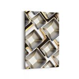 Olla 14887D Geometrik Desen Görseli Dikey Kanvas Tablo (Ölçü: 70X105)