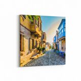 Olla 18036K Yapı Görseli Kare Kanvas Tablo (Ölçü: 60X60)