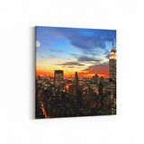 Olla 18907K Yapı Görseli Kare Kanvas Tablo (Ölçü: 25X25)