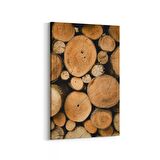 Olla 11987D Ahşap Desen Görseli Dikey Kanvas Tablo (Ölçü: 100X150)