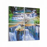 Olla 14202K4 Doğa / Manzara Görseli Kare 4'lü Kanvas Tablo (Ölçü: 145X145)