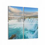 Olla 13399K4 Doğa / Manzara Görseli Kare 4'lü Kanvas Tablo (Ölçü: 65X65)