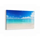 Olla 16609Y Kumsal / Sahil Görseli Yatay Kanvas Tablo (Ölçü: 150X100)