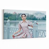 Olla 16932Y Model / Manken Görseli Yatay Kanvas Tablo (Ölçü: 45X30)