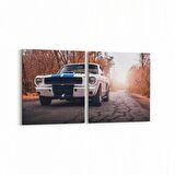 Olla 12315K2Y Araç Görseli Kare 2'li Yatay Kanvas Tablo (Ölçü: 65X30)