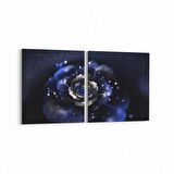 Olla 10391K2Y Abstract Görsel Kare 2'li Yatay Kanvas Tablo (Ölçü: 125X60)