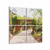 Olla 14338K4 Doğa / Manzara Görseli Kare 4'lü Kanvas Tablo (Ölçü: 145X145)