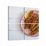 Olla 15059K4 Gıda Görseli Kare 4'lü Kanvas Tablo (Ölçü: 125X125)