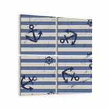 Olla 12799K4 Çocuk Odası Görseli 4'lü Kanvas Tablo (Ölçü: 125X125)