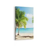 Olla 16640DD Kumsal / Sahil Görseli Dikey Dar Kanvas Tablo (Ölçü: 60X120)