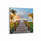 Olla 13580K Doğa / Manzara Görseli Kare Kanvas Tablo (Ölçü: 90X90)