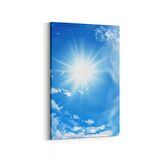 Olla 15508D Gökyüzü Bulut Görseli  Dikey Kanvas Tablo (Ölçü: 100X150)