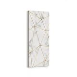 Olla 16736DI Mermer Desen Görsel Dikey İnce Kanvas Tablo (Ölçü: 40X120)
