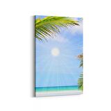 Olla 16557D Kumsal / Sahil Görseli Dikey Kanvas Tablo (Ölçü: 80X120)