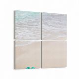 Olla 16343K4 Kumsal / Sahil Görseli Kare 4'lü Kanvas Tablo (Ölçü: 145X145)
