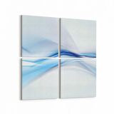 Olla 10112K4 Abstract Görsel Kare 4'lü Kanvas Tablo (Ölçü: 145X145)