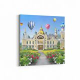 Olla 18232K4 Yapı Görseli Kare 4'lü Kanvas Tablo (Ölçü: 65X65)