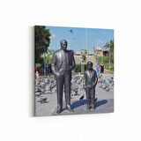 Olla 18437K Yapı Görseli Kare Kanvas Tablo (Ölçü: 60X60)
