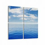 Olla 16386K4 Kumsal / Sahil Görseli Kare 4'lü Kanvas Tablo (Ölçü: 145X145)